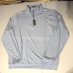 Turtleson Siro 1/4 Zip Pullover 3XL Blue Heather Golf Stretch Performance New